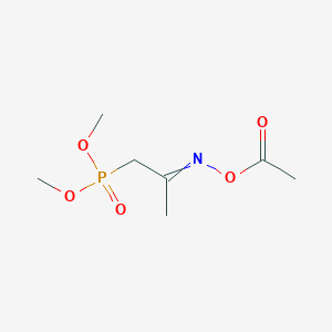 molecular formula C7H14NO5P B14396524 Dimethyl {2-[(acetyloxy)imino]propyl}phosphonate CAS No. 88184-61-6