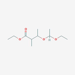 molecular formula C11H22O4 B14396538 Ethyl 3-(1-ethoxyethoxy)-2-methylbutanoate CAS No. 86845-49-0