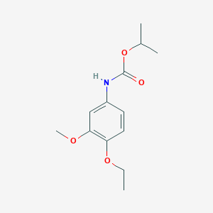 molecular formula C13H19NO4 B14396578 Propan-2-yl (4-ethoxy-3-methoxyphenyl)carbamate CAS No. 87130-07-2