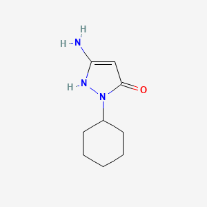 5-amino-2-cyclohexyl-1,2-dihydro-3H-pyrazol-3-one