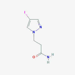 3-(4-iodo-1H-pyrazol-1-yl)propanamide