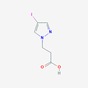 molecular formula C6H7IN2O2 B1439663 3-(4-Iodo-1H-pyrazol-1-yl)propanoic acid CAS No. 6715-91-9
