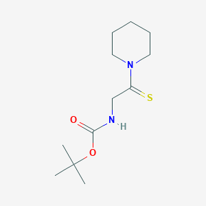 molecular formula C12H22N2O2S B14396642 tert-Butyl [2-(piperidin-1-yl)-2-sulfanylideneethyl]carbamate CAS No. 88621-50-5