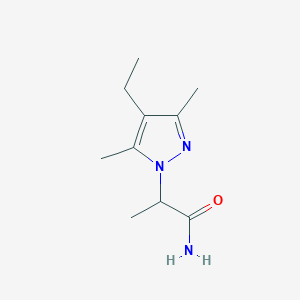 2-(4-Ethyl-3,5-dimethyl-1H-pyrazol-1-yl)propanamide