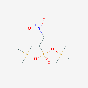 molecular formula C8H22NO5PSi2 B14396681 Bis(trimethylsilyl) (2-nitroethyl)phosphonate CAS No. 89873-33-6
