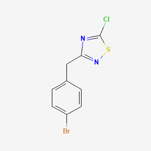 3-[(4-Bromophenyl)methyl]-5-chloro-1,2,4-thiadiazole