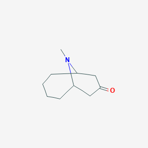 molecular formula C10H17NO B14396718 10-Methyl-10-azabicyclo[4.3.1]decan-8-one CAS No. 89613-85-4