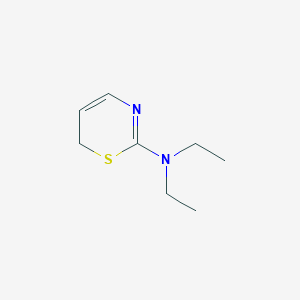 molecular formula C8H14N2S B14396728 N,N-Diethyl-6H-1,3-thiazin-2-amine CAS No. 89996-26-9