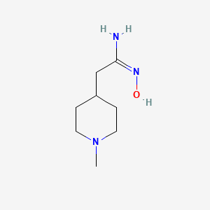 (1E)-N'-Hydroxy(1-methylpiperidin-4-yl)ethanimidamide