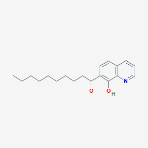 molecular formula C19H25NO2 B14396767 1-(8-Hydroxyquinolin-7-YL)decan-1-one CAS No. 88559-38-0