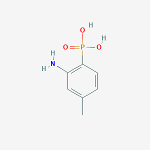 molecular formula C7H10NO3P B14396789 (2-Amino-4-methylphenyl)phosphonic acid CAS No. 89942-99-4
