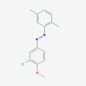 molecular formula C15H15ClN2O B14396797 (E)-1-(3-Chloro-4-methoxyphenyl)-2-(2,5-dimethylphenyl)diazene CAS No. 88578-23-8