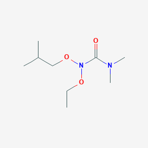 molecular formula C9H20N2O3 B14396806 N-Ethoxy-N',N'-dimethyl-N-(2-methylpropoxy)urea CAS No. 88470-38-6