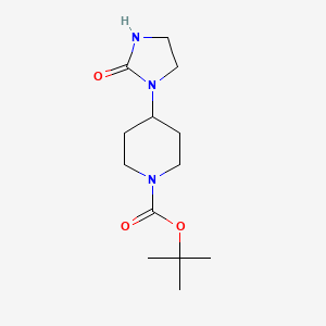 molecular formula C13H23N3O3 B1439681 Tert-butyl 4-(2-oxoimidazolidin-1-yl)piperidine-1-carboxylate CAS No. 902133-63-5