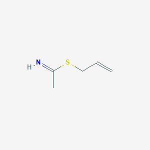 molecular formula C5H9NS B14396842 Prop-2-en-1-yl ethanimidothioate CAS No. 89524-39-0
