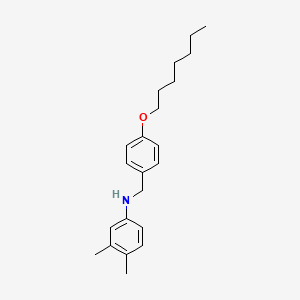 N-[4-(Heptyloxy)benzyl]-3,4-dimethylaniline