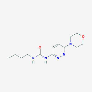 molecular formula C13H21N5O2 B14396989 N-Butyl-N'-[6-(morpholin-4-yl)pyridazin-3-yl]urea CAS No. 87977-11-5