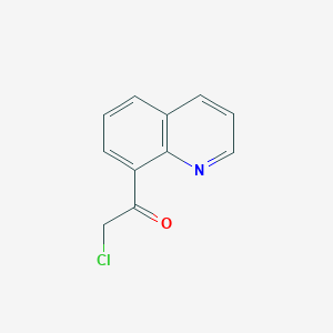 molecular formula C11H8ClNO B143970 2-Chloro-1-(8-quinolinyl)ethanone CAS No. 129486-81-3