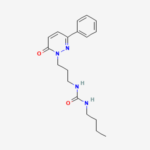 molecular formula C18H24N4O2 B14397010 N-Butyl-N'-[3-(6-oxo-3-phenylpyridazin-1(6H)-yl)propyl]urea CAS No. 88421-16-3