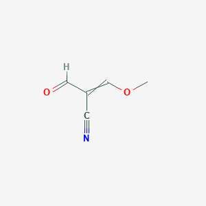 molecular formula C5H5NO2 B14397012 2-Formyl-3-methoxyprop-2-enenitrile CAS No. 87647-12-9