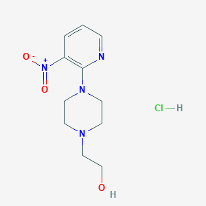 [1-(3-Nitropyridin-2-yl)piperazin-4-yl]ethanol hydrochloride