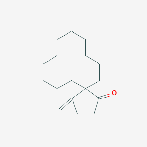molecular formula C17H28O B14397112 4-Methylidenespiro[4.11]hexadecan-1-one CAS No. 88441-58-1