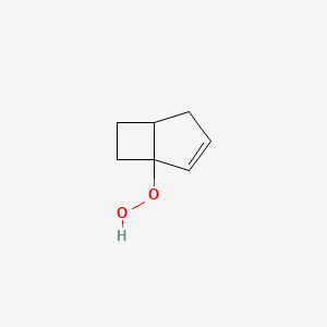 molecular formula C7H10O2 B14397129 Bicyclo[3.2.0]hept-2-ene-1-peroxol CAS No. 89780-90-5