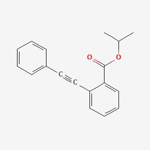 molecular formula C18H16O2 B14397135 Propan-2-yl 2-(phenylethynyl)benzoate CAS No. 88180-65-8