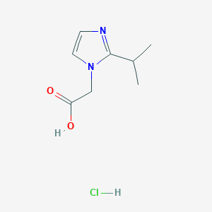 molecular formula C8H13ClN2O2 B1439715 (2-异丙基-咪唑-1-基)-乙酸盐酸盐 CAS No. 1184964-19-9