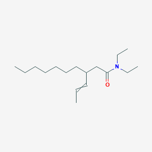 molecular formula C17H33NO B14397151 N,N-Diethyl-3-(prop-1-EN-1-YL)decanamide CAS No. 89374-95-8