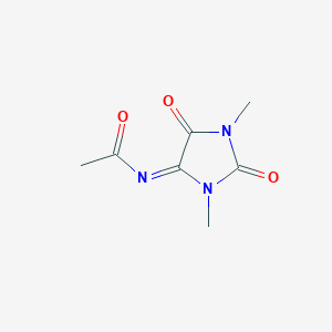 molecular formula C7H9N3O3 B14397166 N-(1,3-Dimethyl-2,5-dioxoimidazolidin-4-ylidene)acetamide CAS No. 88192-02-3