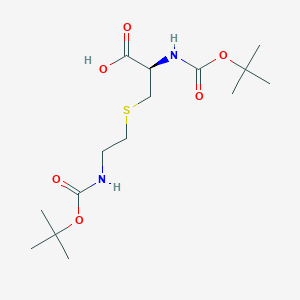 molecular formula C15H28N2O6S B1439720 Di-Boc-S-(2-aminoethyl)-L-cysteine CAS No. 130622-07-0