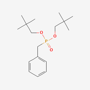 molecular formula C17H29O3P B14397206 Bis(2,2-dimethylpropyl) benzylphosphonate CAS No. 88065-75-2
