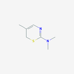 molecular formula C7H12N2S B14397214 N,N,5-Trimethyl-6H-1,3-thiazin-2-amine CAS No. 89996-28-1