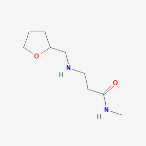 molecular formula C9H18N2O2 B1439724 N-Methyl-3-[(tetrahydro-2-furanylmethyl)amino]-propanamide CAS No. 1040690-76-3
