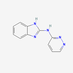 molecular formula C11H9N5 B14397266 N-(Pyridazin-3-yl)-1H-benzimidazol-2-amine CAS No. 88002-37-3