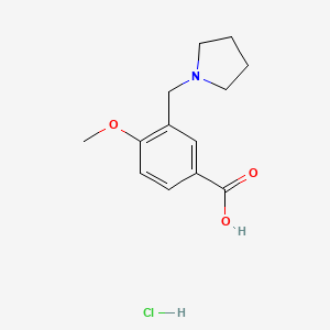 4-Methoxy-3-pyrrolidin-1-ylmethyl-benzoic acid hydrochloride