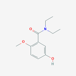 molecular formula C12H17NO3 B14397288 N,N-Diethyl-5-hydroxy-2-methoxybenzamide CAS No. 89984-51-0
