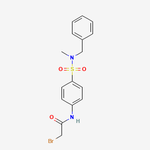 molecular formula C16H17BrN2O3S B1439730 N-(4-{[Benzyl(methyl)amino]sulfonyl}phenyl)-2-bromoacetamide CAS No. 1138445-63-2