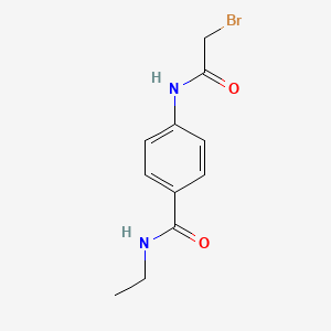 molecular formula C11H13BrN2O2 B1439732 4-[(2-Bromoacetyl)amino]-N-ethylbenzamide CAS No. 1138443-16-9