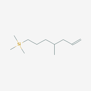 molecular formula C11H24Si B14397372 Trimethyl(4-methylhept-6-EN-1-YL)silane CAS No. 89811-51-8