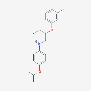 molecular formula C20H27NO2 B1439739 4-Isopropoxy-N-[2-(3-methylphenoxy)butyl]aniline CAS No. 1040692-47-4