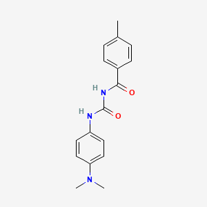 molecular formula C17H19N3O2 B14397402 N-{[4-(Dimethylamino)phenyl]carbamoyl}-4-methylbenzamide CAS No. 87837-82-9
