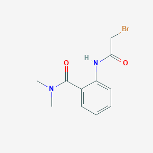 molecular formula C11H13BrN2O2 B1439742 2-[(2-Bromoacetyl)amino]-N,N-dimethylbenzamide CAS No. 1138445-86-9
