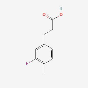 molecular formula C10H11FO2 B1439743 3-(3-Fluoro-4-methylphenyl)propanoic acid CAS No. 881189-62-4