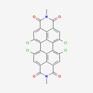 molecular formula C26H10Cl4N2O4 B1439745 Anthra[2,1,9-def:6,5,10-d'e'f']diisoquinoline-1,3,8,10(2H,9H)-tetrone, 5,6,12,13-tetrachloro-2,9-dimethyl- CAS No. 106342-00-1