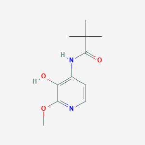 molecular formula C11H16N2O3 B1439746 N-(3-Hydroxy-2-methoxypyridin-4-yl)pivalamide CAS No. 1171919-97-3