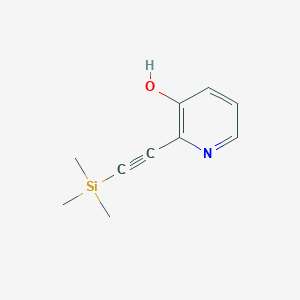 molecular formula C10H13NOSi B1439752 2-((Trimethylsilyl)ethynyl)pyridin-3-ol CAS No. 556832-92-9
