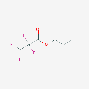 molecular formula C6H8F4O2 B14397531 Propyl 2,2,3,3-tetrafluoropropanoate CAS No. 89841-60-1