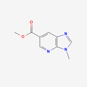 molecular formula C9H9N3O2 B1439754 Methyl 3-methyl-3H-imidazo[4,5-b]pyridine-6-carboxylate CAS No. 1171920-82-3